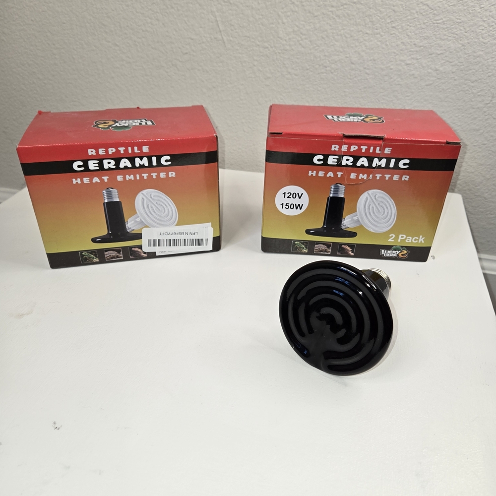 5 Individual Black Ceramic Heat Emitter